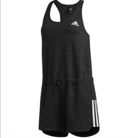 COPY - Adidas Sport 2 Street Racerback Romper Black - Picture 1 of 4